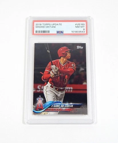 2018 Topps Update Shohei Ohtani RC #US189 Rookie PSA 8