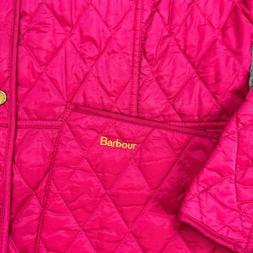 Barbour Jacket Womens Large Pink Quilted Hunting Field Country Coat Ladies - Picture 4 of 11