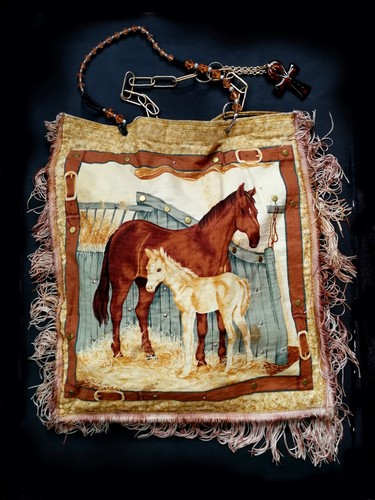 fashion original accessories handle iconic shoulder bag vintage brand horse bid - Picture 5 of 24