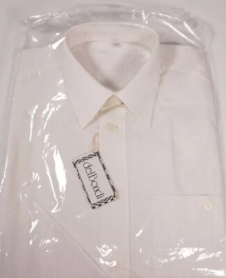 Chemise Élégante Pour Homme en Mélange de Tissu Blanc Taille 40 T 118 Avec OVP - Photo 1/4