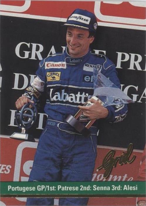 1992 Grid Motorcard Formula 1 - Riccardo Patrese #112 - 1 of 1