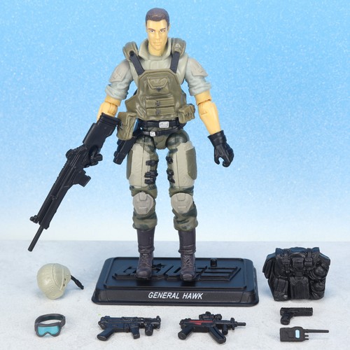 GI Joe Pursuit of Cobra GENERAL CLAYTON "HAWK" ABERNATHY v6 Figure Hasbro 2011 - Picture 1 of 3