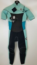 NEW 300 Womens Hurley Megaheat Phantom 202 SS Wetsuit Black Teal 4 6 8 10 12