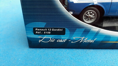 Modellautos Renault 12 Gordini 1/18 Solido Gordini kit large groupe A