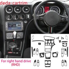 27×RHD Carbon Fiber Interior Full Set Trim For Alfa Romeo 159 Brera Spider 04-11