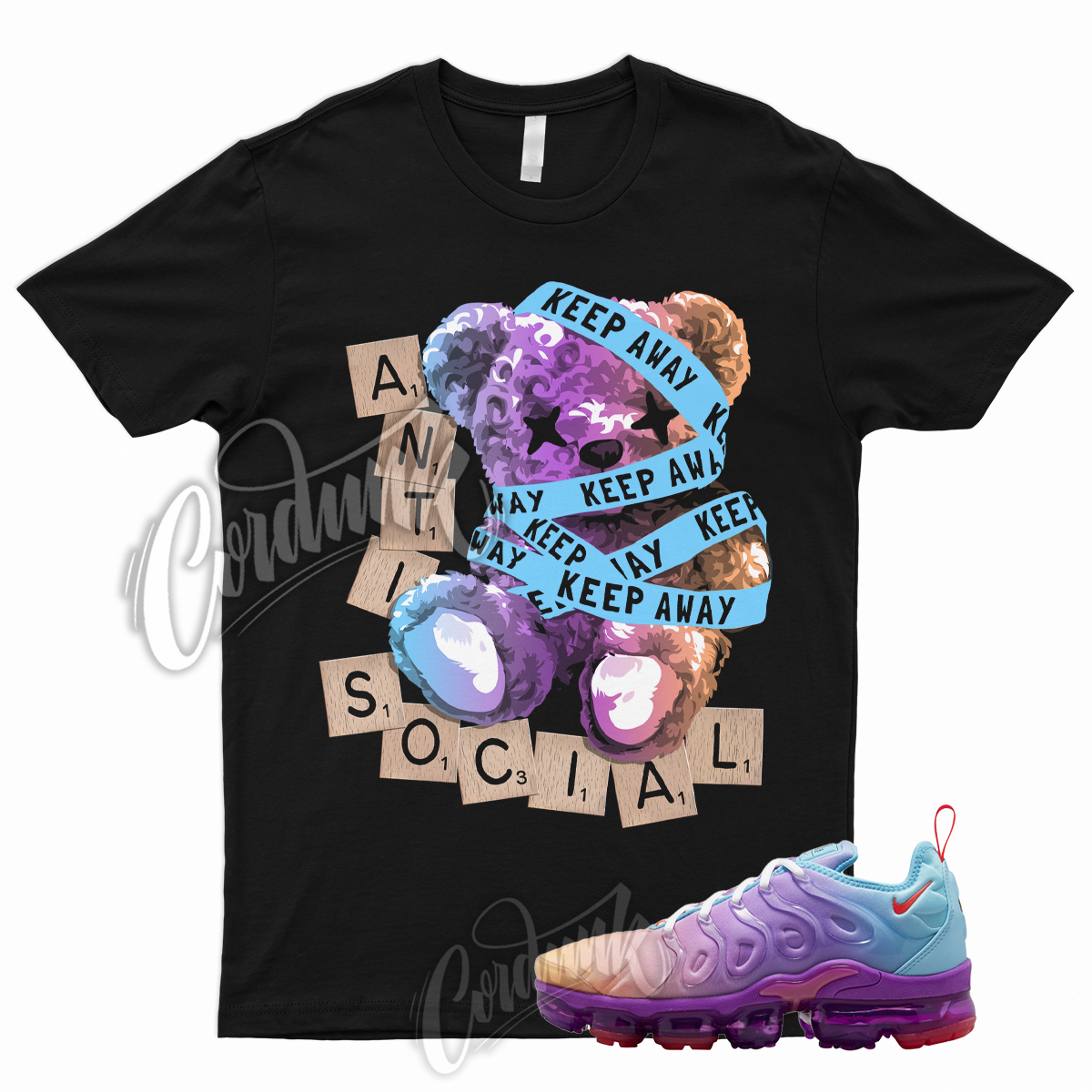 peach and purple vapormax