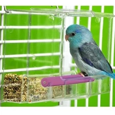 Bonka Bird Toys Seed No Mess Bird Feeder Cage Accessory Seed Treat Enclosure Pet