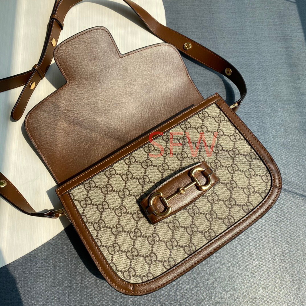 Leather Shoulder Replacement Strap For Gucci 1955 Gucci Horsebit Series Bag eBay