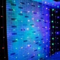 300/600 LED Curtain Fairy Lights Indoor/Outdoor Wedding Party Christmas Garden