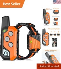 Durable Waterproof Shock Collar for All Breeds - Adjustable  Rechargeable