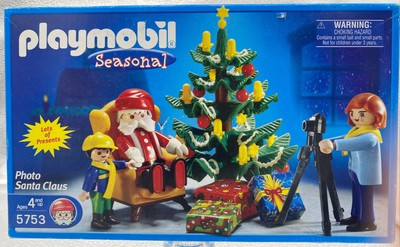 Playmobil Kit 5753 Seasonal “Photo Santa Claus” 10 Pieces New