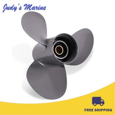 11 3/8 x 12 Aluminum Boat Propeller for Honda Engines 35-60HP 13 Spline Tooth RH