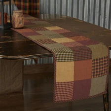 Heritage Farms Quilted Block Patchwork Runner Pick Size Country Farmhouse VHC