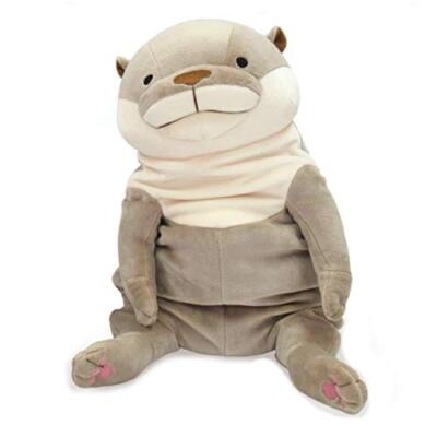 Mochi KawaUso Otter Grau L Größe Plüsch Puppe Stofftier Japan Shinada Global N2