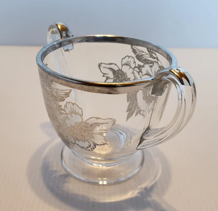 Azúcar abierto grabado Fostoria Sonata Buttercup 1935-1943 3 1/8 X 5 1/4 de colección Foto 4 de 4