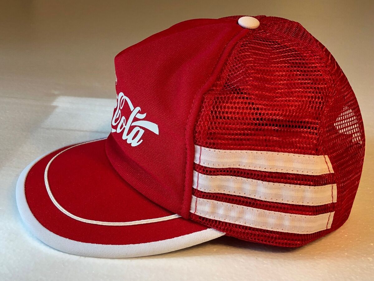 Vtg 1970 80's Coca Cola COKE Mesh TRUCKER Hat RED Baseball Vtg 1970 80's Coca Cola COKE Mesh TRUCKER Hat RED Baseball