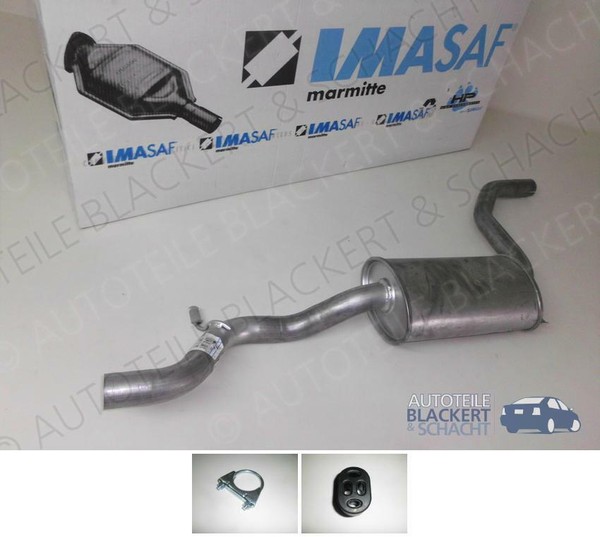 Imasaf Auspuff Mitteltopf für Ford Escort III Escort Iv+Cabriolet RS 1600I+Xr3I-image
