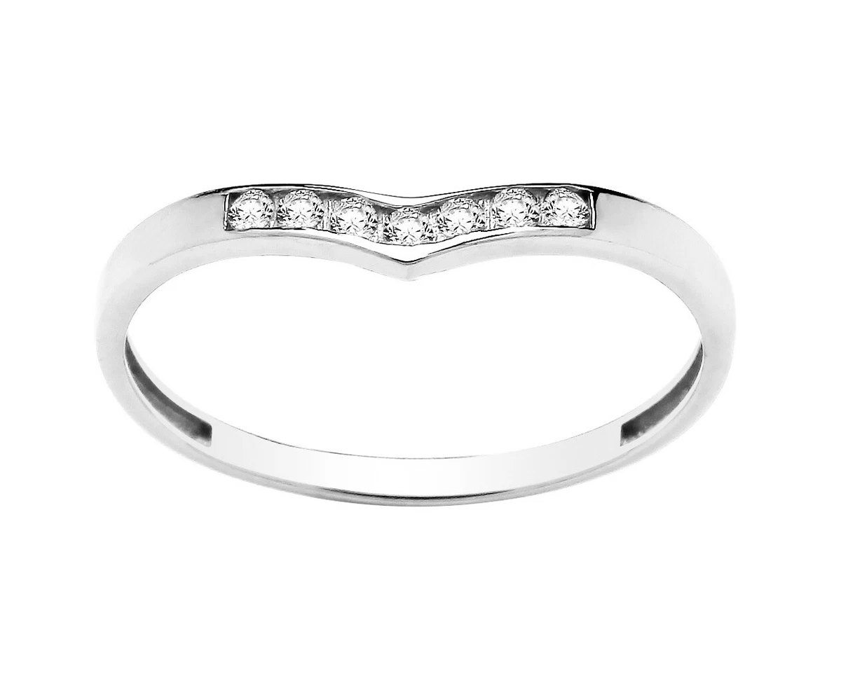 Wishbone eternity on sale ring white gold