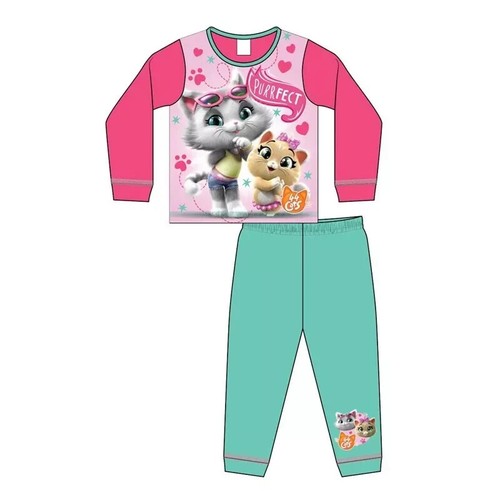 GIRLS 44 CATS PYJAMA SET - PURRFECT!