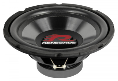 Renegade RXW104 10'' 25cm Subwoofer Bass Lautsprecher Chassis für Gehäuse KFZ Aut