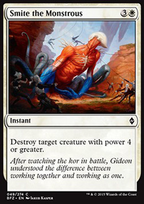 MTG 4x SMITE THE MONSTROUS - BESTRAFE DIE MONSTER - BFZ - MAGIC