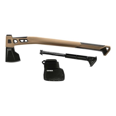 Gerber Axe Outdoor Camping Survival Bushcraft Axt Spax mit Zubehör Coyote