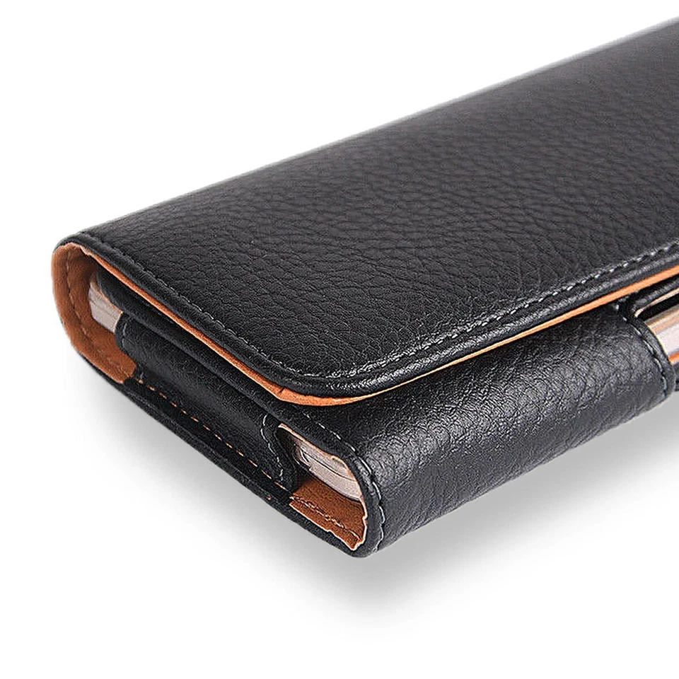 LG G6 G7 G8X ThinQ Leather Cell Phone Case Pouch Holster Clip Belt Loop Carrying - Image 4 of 4