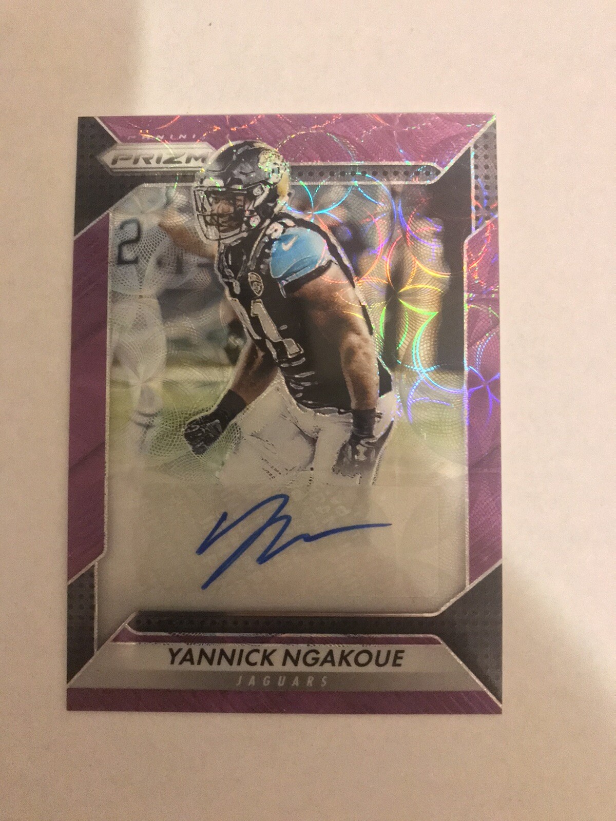 2016 Panini Prizm Yannick Ngakoue Purple Scope Rookie Autograph AUTO /99 Jaguars