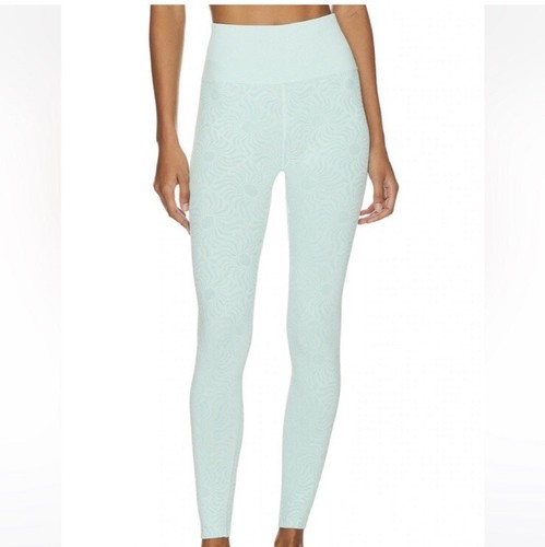 SPIRITUAL GANGSTER Love Sculpt Jacquard Legging in Beachglass Sun Tile Size XS/S - Picture 4 of 14