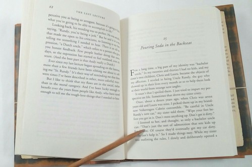 The Last Lecture by Randy Pausch 2008 Hardcover FIRST EDITION - Foto 5 di 6