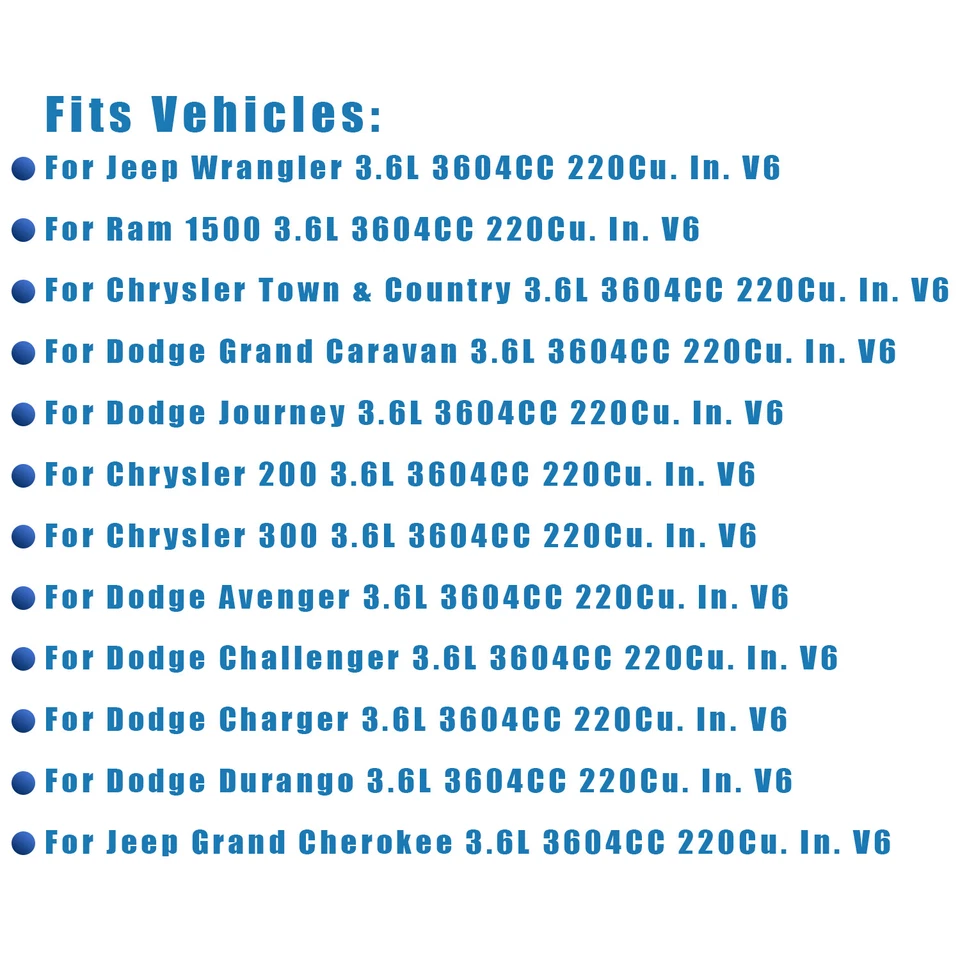 Juego de juntas de culata de motor para Chrysler 200 2016 sedán limitado 4 puertas 3,6 L Foto 3 de 4