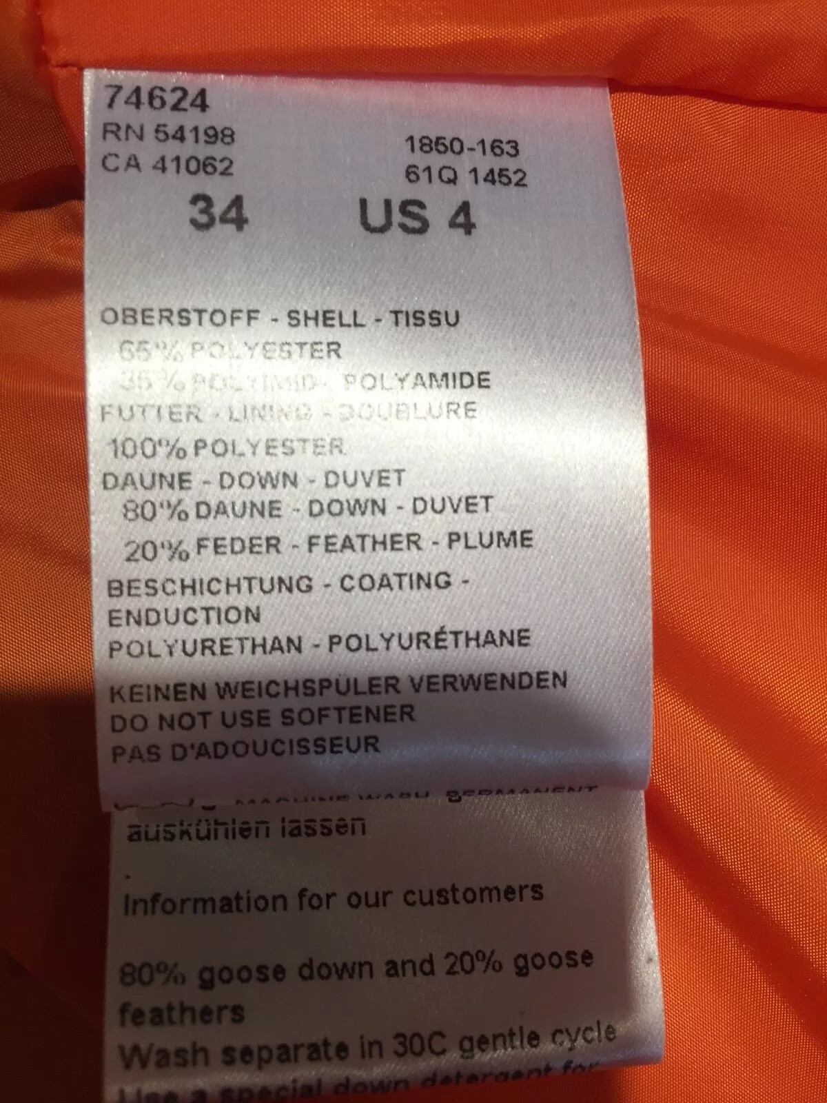 BOGNER Insulated Ski Jacket Women's Size 4 Down Puffer Coat Pink - EXCELLENT image 8