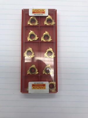 10 Pcs. R166.0L-22UN01-060 1020  60 ISO-6 INT RH LAYDOWN THREADING INSERT (L13)