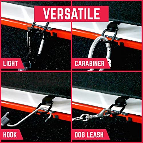 6x Truck Tie Downs D-Ring Set Cargo Cover Mounts Tie Downs for Pickups Trailers - Picture 3 of 7