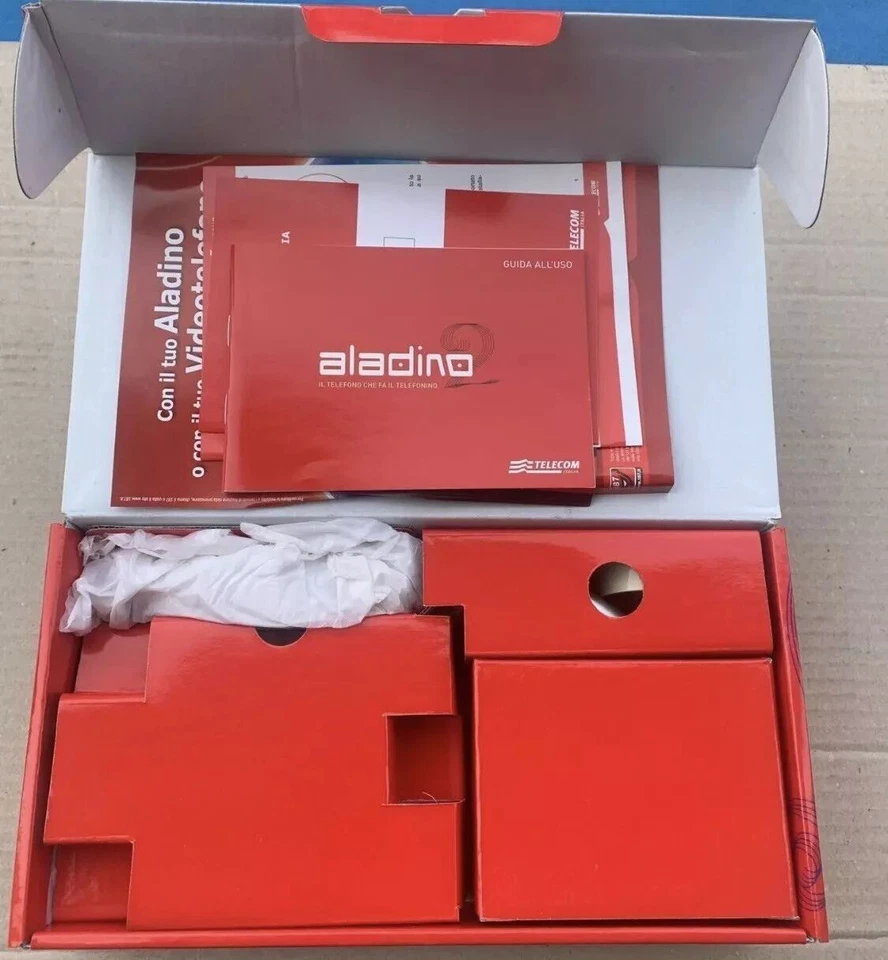 Telefono Cordless Telecom Aladino Slim ARGENTO AZZURRO 8009179008925 - Immagine 2 di 3