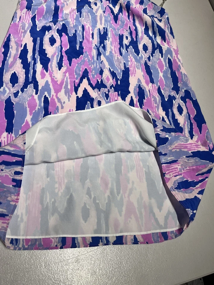 Camiseta sin mangas Lilly Pulitzer para mujer XXS Lela vestido de seda amatista demasiada Foto 4 de 4
