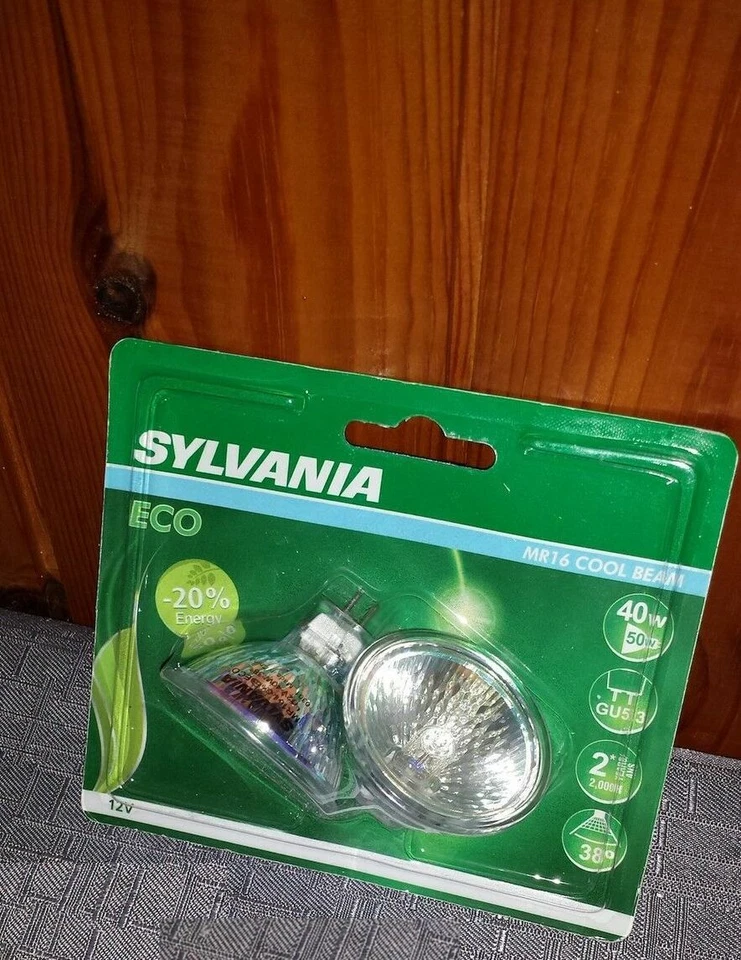 2 Bombillas Foco Dimmirabile SYLVANIA MR16 GU5.3 Cool Beam Halógena 40W/50W - Imagen 2 de 2