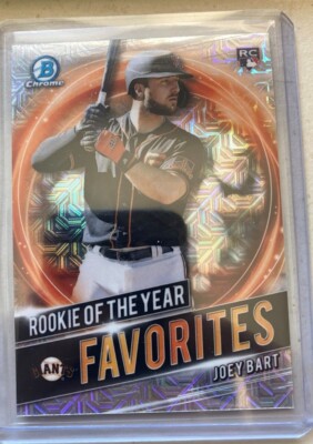2021 Bowman Chrome Mojo Rookie of The Year Favorites #RRY-JB Joey Bart SF Giants