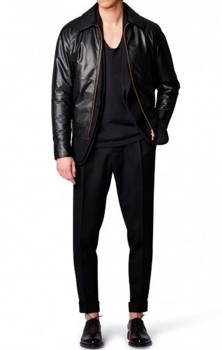 Berluti Men's Black T-shirt-Long Sleeves-Cuffed-U/Scoop Neck- Cotton-52-NEW - Picture 4 of 18