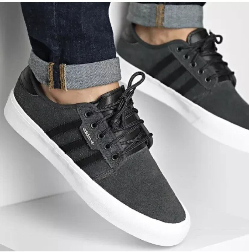 adidas originals seeley black sneakers