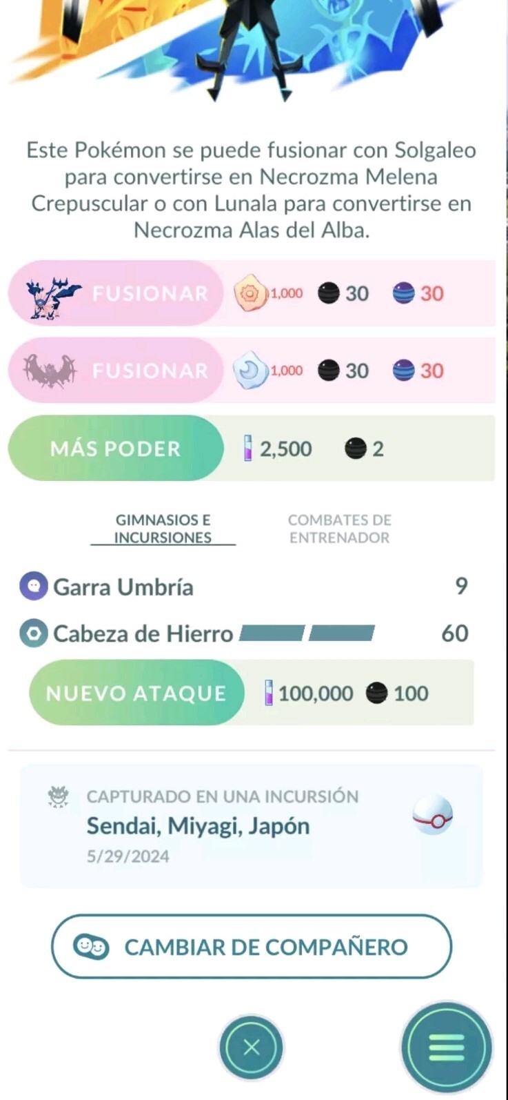 как выглядит Pok-GO Trade Shiny Necrozma Sendai-Gofest 2024 30 days or registered фото