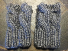 Boot Cuffs Boot Toppers 6" Cable Stitch