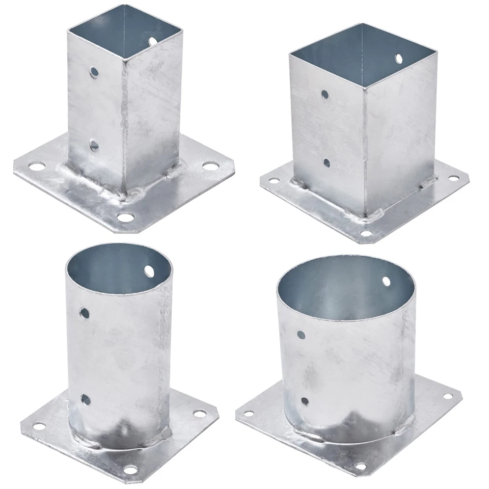 TRIBECCO manguito de rosca para soporte de poste galvanizado en caliente