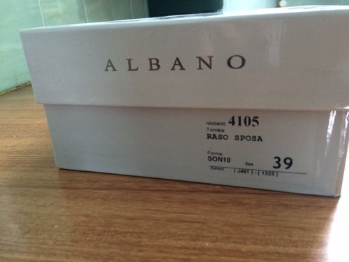 Scarpe da sposa Albano Bianche Nuove Mai usate tg 39 Con Veri Swarovski |  eBay