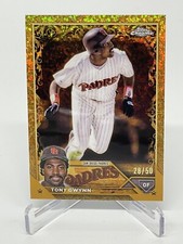 2023 Topps Gilded Collection Mini-Diamond Gold Etch Tony Gwynn #131 28/50 Padres