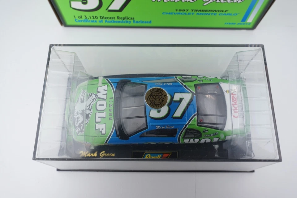 Colección Revell 1997 Mark Green #37 Timber Wolf escala 1/24 Nascar diecast Foto 4 de 4