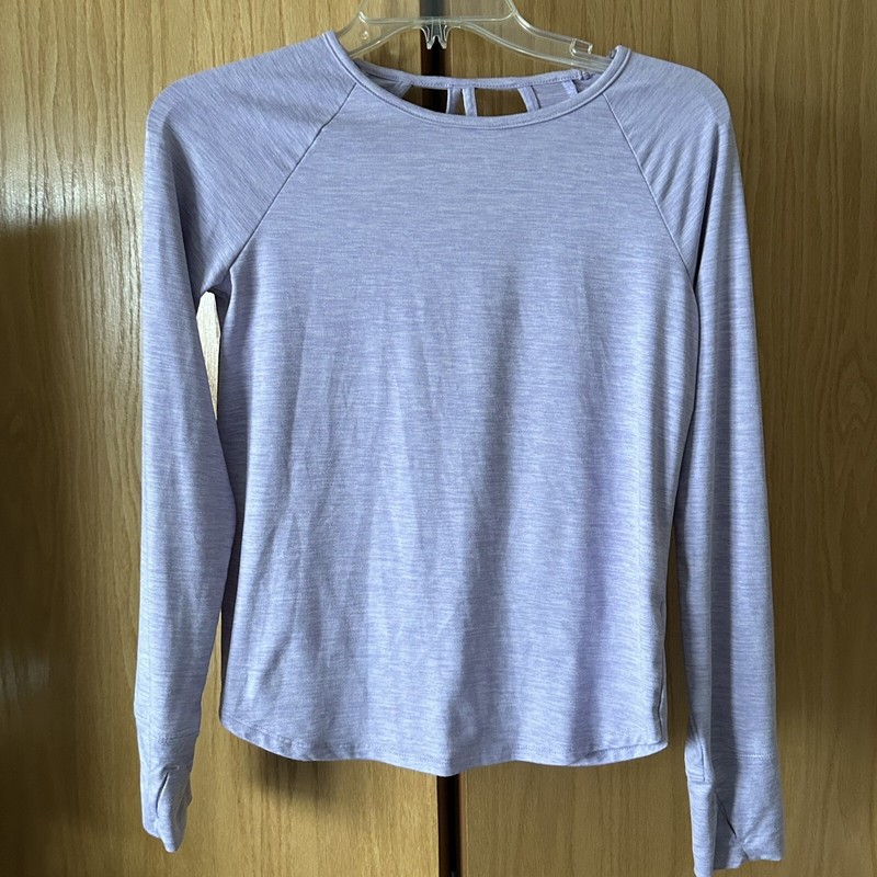 Girls Tek Gear Long Sleeved Purple Heather Shirt Size L