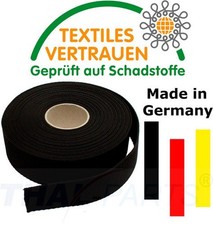 10m Gurtband 40mm Breit - ca. 1,6mm stark - Schwarz - PP f&uuml;r z.B. Hundeleine