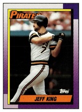 Jeff King 1990 Topps #454 Pittsburgh Pirates VTG Baseball *318B