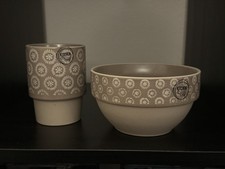 Ceramic Bowl and Mug Set Boho Style Coffee Mug